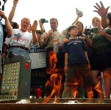 Saints gather round burning of decisions