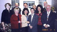 Dorrie, Donna, Carmen, John, Marilyn, Bill - first row, Jim, Tom, Linda, Mark - 2nd row