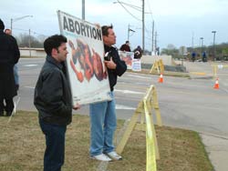 Saints show the truth about abortion while  Rhema hides in fear