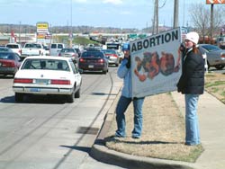 Public evangelism of Tulsa churches that profess to be pro-life with their lips