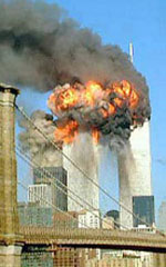World Trade Center Towers about to collapse