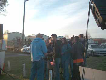 Scott Heldreth sharing the Gospel with students