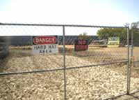 The padlocked gate at quiet Planned Parenthood mill site at 201 E. Ben White in Austin... God has moved through His people.