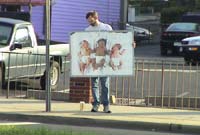 Todd with sign - Click image for larger view
