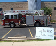 Police & fire department padlock Hope abprtion mill as uninhabitable 