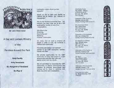 These are just 4 of the Catholic churches who told Angela - Click image for larger & readble view