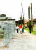 Pastor Steve in red shirt. Saints walking and witnessing to Deacon John in death alley before the thrid assault of mace.