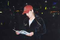 This 27 year old's name is Tessa. She became a Christian 1 year ago, and was so inspired by our tract that she wanted many to give to her unsaved friends. She asked us to pray for her, because she was waiting to meet an unsaved friend and go in to see“The Passion.”