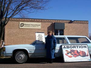 Dorothy Outside Planned Barrenhood in Lubbock