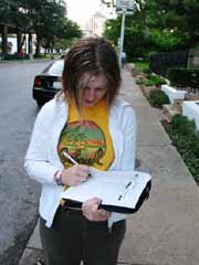 Naomi Lepsch records the attendance of the saints