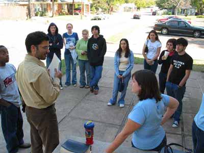 John and Missi give last minute instructions before heading out to the psychic.